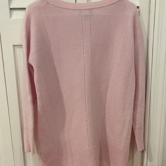 Pure Pink Women's Cashmere Sweater - Picture 9 of 13